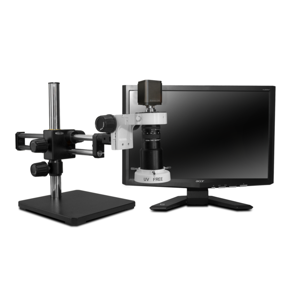 Scienscope Auto-Focus Digital Inspection System/Quadrant LED On Dual Arm Stand MAC-PK5D-E1Q-AF
